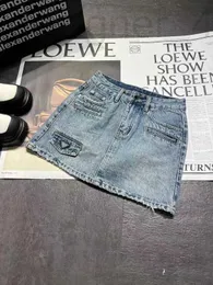 Etek tasarımcı tasarımcı kadınlar için beled belediye ile bölünmüş mini etek yaz Koreli denim kot pantolonlar bayanlar mavi sokak kıyafeti haruku 27td 88 u15l