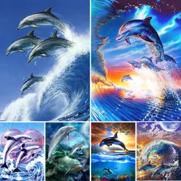 Stitch Animal Dolphin Preprinted 11CT Cross Wzory DIY Haftowe szycie hobby ręcznie robione hurtowe igły