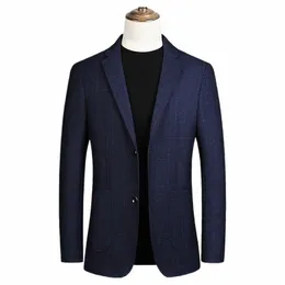 men's Fi Leisure Suit Blazers Autumn 2021 Jackets Cardigan Casual Coats Solid Slim Male Spring Busin Classic MOOWNUC E8k7#