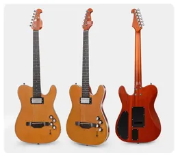 Guitarra clássica personalizada de fábrica, 22 trastes, madeira maciça, cedro vermelho, guitarra top de linha