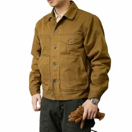 red Tornado Short Lined Waxed Canvas Cruiser Jacket Red Yellowste Outerwear g0tx#