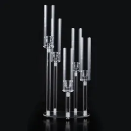 5 ARM Candelabra Acrylic Candle Holder for Wedding Centrepiece Table Decoration