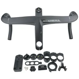 Componentes de guidão de bicicleta 2022 Alanera Fio Interno Sistema DCR Guiador de Estrada de Carbono Integrado para 28 6mm Fork Steer com Spacers192J Otnis