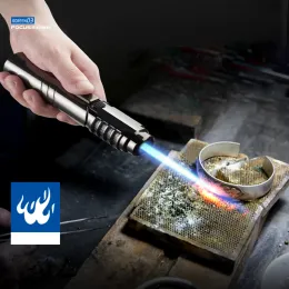 Calligraphy Outdoor Camping Kitchen Baking Bbq Lighter Metal Turbine Jet Lighters Windproof Cigar Lighter Butane Gas Lighter Welding Gun