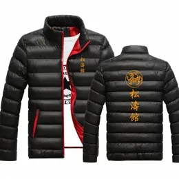 2024 Mens autunno e inverno Shotokan Karate ispessito colletto alla coreana giacche Fi cappotto da uomo caldo cappotti con cerniera soprabito imbottito U2GF #