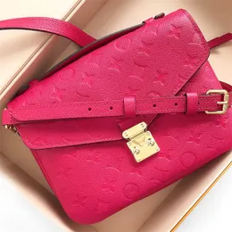 Vintage M44875 Pochette Metiss Kabartmalı Debriyaj Omuz Çantası Lüks Tasarımcı Çantalar Bayan Erkek Çapraz Klasik Klasik Flap Çanta Moda Deri Tote E bir araya getirme