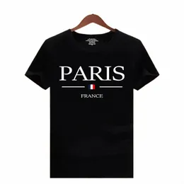 2023 Brand New Men's Summer Paris Letters Imprimir Y2K T-shirt Masculino Manga Curta Luxo Tees Roupas Soltas Pure Cott Soft Tops X4G0 #