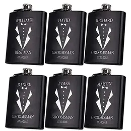 Hip flask licor uísque ao ar livre portátil bolso frascos presente barra suprimentos padrinhos personalizado uísque 240325