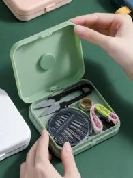Kit de costura doméstica de armazenamento kit de costura magnética portátil pequena ferramenta de costura Mini Caixa de armazenamento de costura de costura
