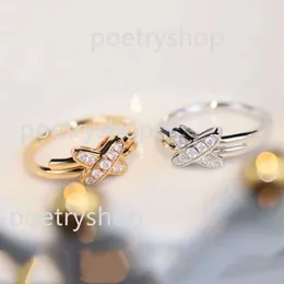 Elmas Yüzük Yüksek Lüks Moda Güzellik Liens Çift Çift Yüzük Kadınlar Düğün Cha umet Ring S925 STERLING Gümüş Yüksek Görünüm Seviye Yüksek Seviye Trendi Tasarımcı Yüzük