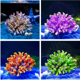 1PCS żywica sztuczna akwarium Dekoracja koralowa akcesoria rafy koralowej Kwiat Koral Rock Aquarium Akcesoria 4 Kolor 240314
