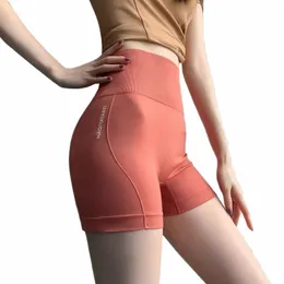 2024 Sport Weibliche Yoga Hohe Taille Shorts Hosen Sommer Sicherheit Briefs Weibliche Gym Frauen Boyshort Radfahren Breeches Shorts Seaml W5RH #