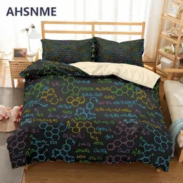 Sängkläder sätter Ahsnme Special Formula Printing Set Quilt Cover CALLOW CASE 3PCS 200x200cm European Double