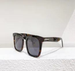 Dax żółw szary kwadratowe okulary przeciwsłoneczne 0751 Sunnies dla mężczyzn Pilot Outdoor Sungloasss Vintage Sun okulary Uv400 Ochrona okulary Wit8669053
