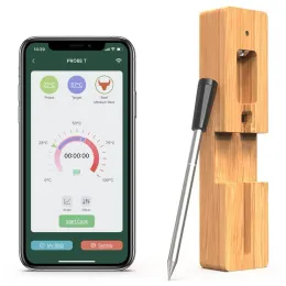 Indicatori Termometro per carne wireless Termometro per carne con app per ricette Termometro con sonda per barbecue veloce e accurato con compatibilità migliorata