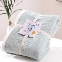 Blankets Japanese Washable Six Layer Gauze For Travel Siesta By Office Single Double Towel Blanket Air Conditioning Comforter Beddings