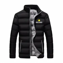 2022 Winter Neue RICARD Logo Gedruckt Anpassbare Männer Zipper Unten Jacke Cott Warme Bequeme Fi Freizeit Mann Sportswear d1y0 #