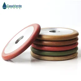 Polijstpads 6pcs/set DCRTGW 4 inch resin wet use grooving and grinding wheels 100mm thickness for flute grinding granite and marble