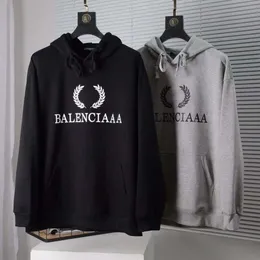 Baleciaga Designer Luxuryパーカーブレンシアガクラシックヨーロッパファッションレター印刷コットンプルオーバーメンズとレディースカジュアルフード付きコート
