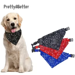 Acessórios PrettyBetter Dog Bandanas Lenço de animais de estimação de animais de estimação Lavagem de algodão de estimação Lavagem de petrabil