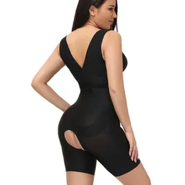 lady Waist Tummy Shaper tightening shaping and body shaping jumpsuit with chest support seamless opening abdominal postpartum corset energy stone