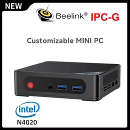 IPC-G بدون مروحة IPC قابلة للتخصيص الحاسوب الصناعي Mini PC Intel Celeron N4020 حتى 2.8 جيجا هرتز DDR4 SSD 2*GIGABIT LAN WIFI5 BT5.1