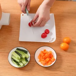 Tábua de cortar suspensa estilo japonês com furos de drenagem, tábua de vegetais pequena, tábua de cortar multifuncional de cozinha, corte b