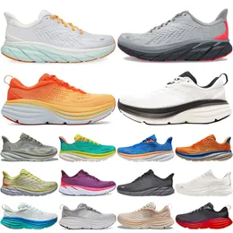 One Bondi 8 2024 Running Shoes Womens Platform Sneakers Clifton 9 Men Blakc White Harbour Mens Women Runners 36-45