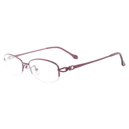 Small Metal Women Spectacles Half Rim Colourful Fashion Glasses Frame For Prescription Lenses 240313