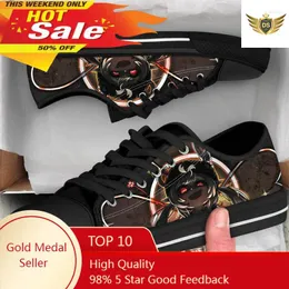 Casual Shoes Women Genshin Impact Vulcanize Sneaker Anime Black Low Top But dla dziewczynki Klee Designer