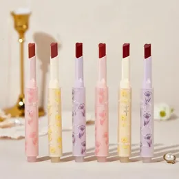 Vidro Lip Gloss Água Luz Sense Batom Set Jelly Lips Flor Linguagem Doce Maquiagem Hidratar Óleo 240321