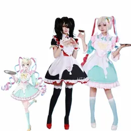 gra potrzebująca dziewczyna przedawkowanie Kangel cosplay potrzebująca dziewczyna przedawkowanie ame chan cosplay kostium Lolita Maid Dr Party Costume Anime Cos W9A2#