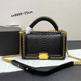 torebki węża luksusowe torba na ramię designerka kobiety cc totes torebki torebka luksus czarny woc tasche klasyczny klapa sac lukse messenger Dicky0750D Caviar Crossbody