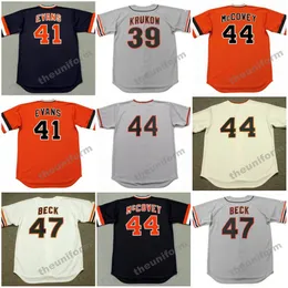 Mäns 1969-2002: s San Francisco Gaylord Perry Mike Krukow Darrell Evans Dave Dravecky Willie McCovey Rod Beck Tim Lincecum Barry Zito Throwback Baseball Jersey S-5XL