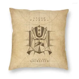 Travesseiro moda anime manga grendizer lance caso decoração personalizado ufo robô goldrake capa 45x45 fronha para sofá