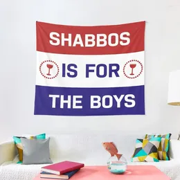 Wandteppiche „Shabbos is for the Boys“, Wandteppich, niedliche Raumdekoration, Schlafzimmer, Zuhause, ästhetisch, draußen