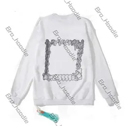 Bluza z kapturem z kapturem z kapturem Hip Hip Men Men Streetwear Projektantka Whiteshirt Off Off Whote Hoodys Hoodie Pullover Off Whiteodieie bluzy 503