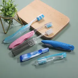 1pc folding tandborste bärbar rese camping utomhus tandborste mjuk vikbar tandborste hygien orala rengöringsverktyg