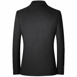 Mäns fi Leisure Suit Blazers Autumn 2021 Jackor Cardigan Casual Coats Solid Slim Male Spring Busin Classic Moownuc O314#