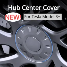 تغطية مركز مركز Tesla Model 3+ 18 بوصة من Hubcaps تغطية زخرفية 4pcs Center Center Caps New Model 3 Highland 2024 Accessories