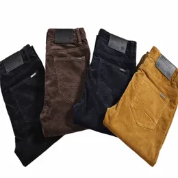 cholyl Four Seass New Busin Men's jeanStraight Corduroy Corduroy Pants Breathable high quality Multicolor Casual Pants Y2nz#