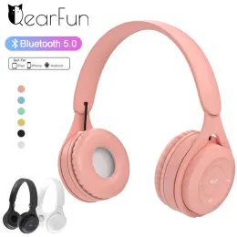 Fone de ouvido/fone de ouvido Macaron sem fio para crianças, fone de ouvido Bluetooth, estéreo, dobrável, fone de ouvido para jogos para Android e iOS