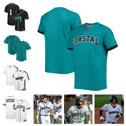 Coastal Carolina 8 Dean Mihos 12 Jake Books 25 Orlando Pena 32 Kameron Guangorena Baseball Jersey 23 Anthony Galason 36 Chase Hudson 21 Houston Koon 39 Darin Horn