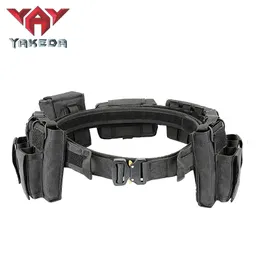 Yakoda Outdoor Molle Tactical Belt Set 다중 기능 조합 순찰 허리 커버 나일론 탈착식 조정