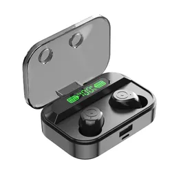 TG01 TWS 5.0 Drahtlose Kopfhörer-Ohrhörer Mini-Stereo-Bluetooth-Kopfhörer In-Ear-Headset Binaurale Anruf-Ohrhörer mit LED-Anzeige