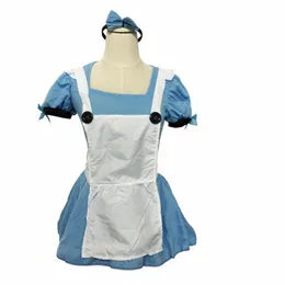 azul Alice Maid Cosplay Magical Princic Fancy Dr Figurino Y1C8#