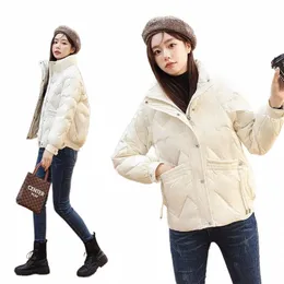 women's Short Down Cott Jacket Parkas Korean Versi Parka Thickened Loose Female Coat Oversize Outwear Winter Clothing 2023 75oX#
