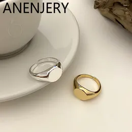 Кольца кластера ANENJERY неправильной формы для женщин, модное открытое кольцо с преувеличенной геометрической формой, ювелирные изделия для вечеринки