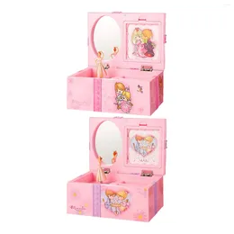 Dekorativa figurer smycken Trinket Storage Box Children Jewelry Keepsake Memory Organizer Musik för helgdagar Födelsedagar Fester