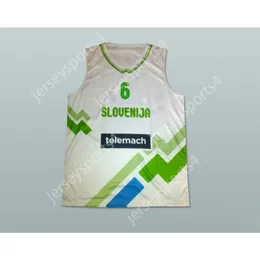 مخصص أي اسم أي فريق Slovenia لكرة السلة Jersey أي لاعب أو رقم غرزة مخيط جميع المخيط S M L XL XXL 3XL 4XL 5XL 6XL جودة أعلى